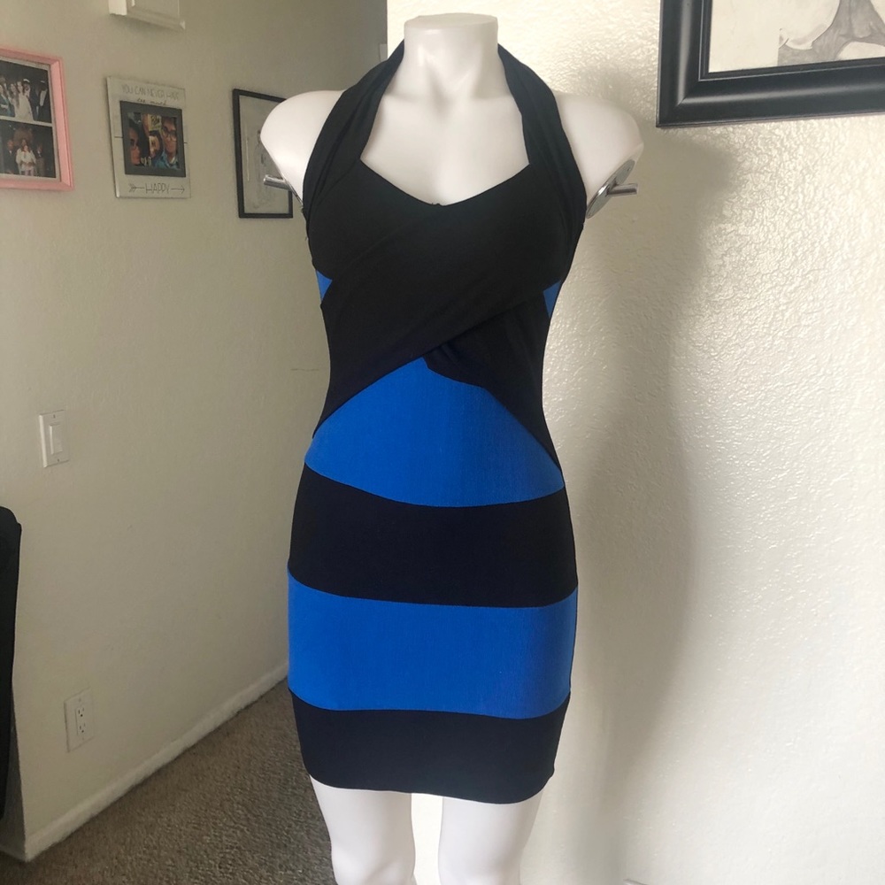 NWOT Black and Blue dress